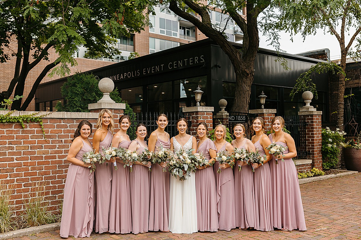 Minneapolis Event Center wedding bridesmaids