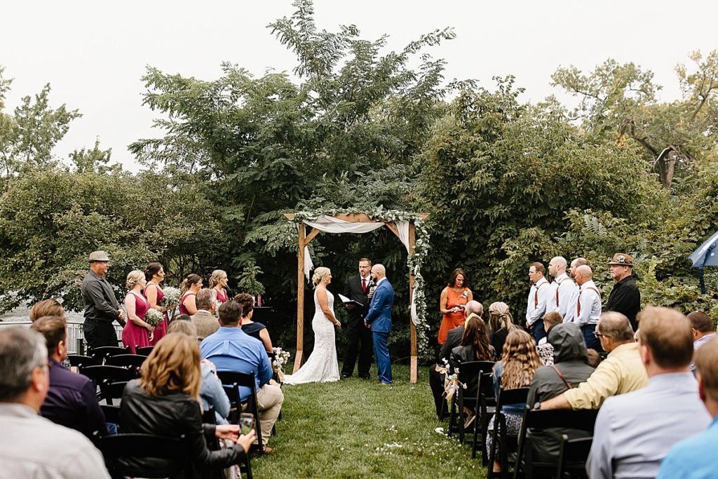 Wedding ceremony at The Mill Site